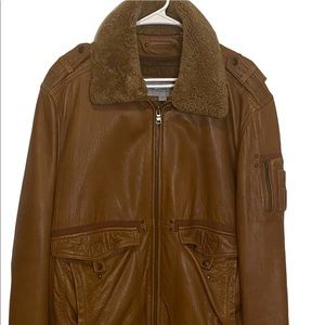 Excellent condition  100%Lamb Leather bomber #Classic #All seasonal